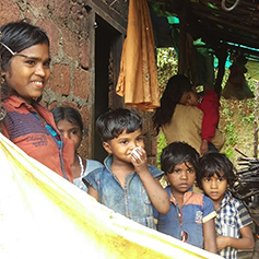 Smiling children in Kerala, India