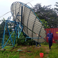 Solar power structure in Kerala, India