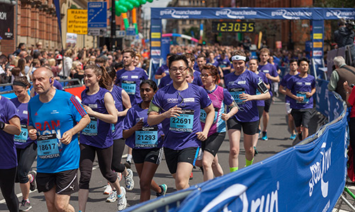 Purple wave at the Manchester 10km run